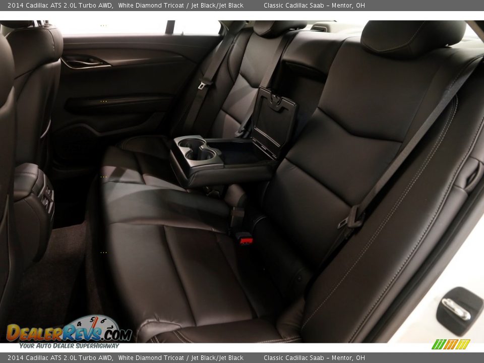 2014 Cadillac ATS 2.0L Turbo AWD White Diamond Tricoat / Jet Black/Jet Black Photo #18
