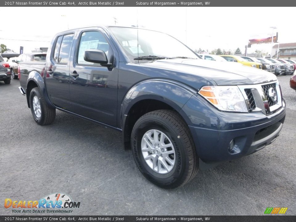 2017 Nissan Frontier SV Crew Cab 4x4 Arctic Blue Metallic / Steel Photo #1