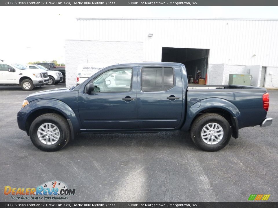 2017 Nissan Frontier SV Crew Cab 4x4 Arctic Blue Metallic / Steel Photo #3