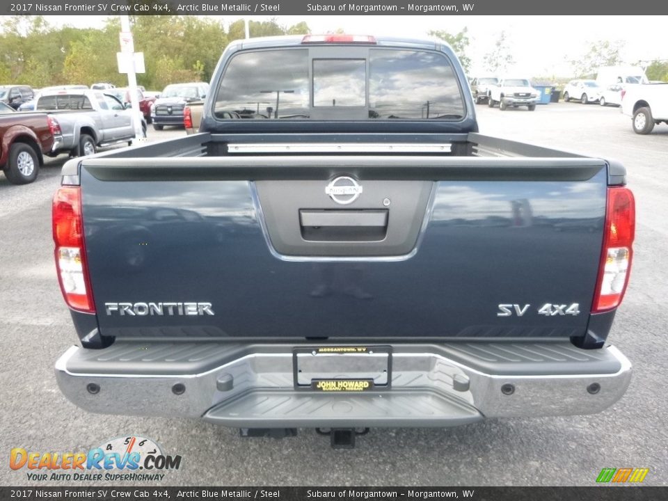 2017 Nissan Frontier SV Crew Cab 4x4 Arctic Blue Metallic / Steel Photo #5