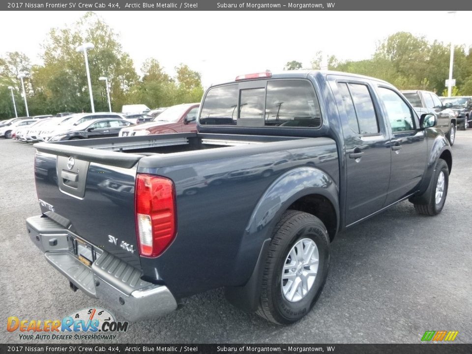 2017 Nissan Frontier SV Crew Cab 4x4 Arctic Blue Metallic / Steel Photo #6