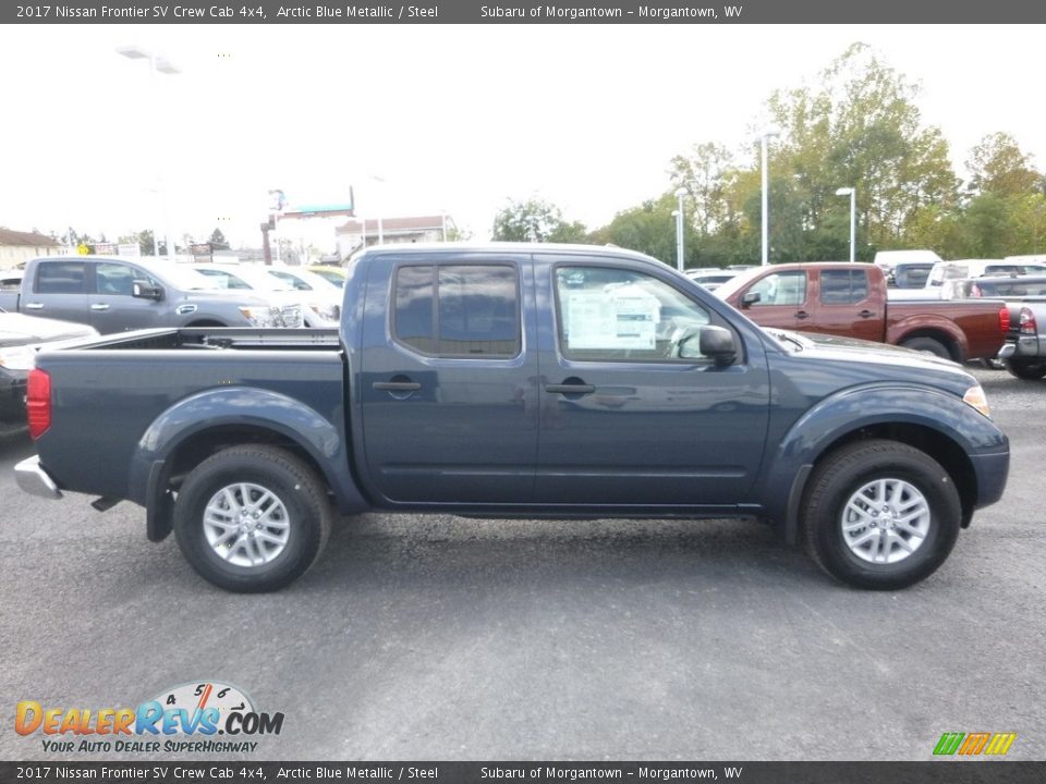 2017 Nissan Frontier SV Crew Cab 4x4 Arctic Blue Metallic / Steel Photo #7