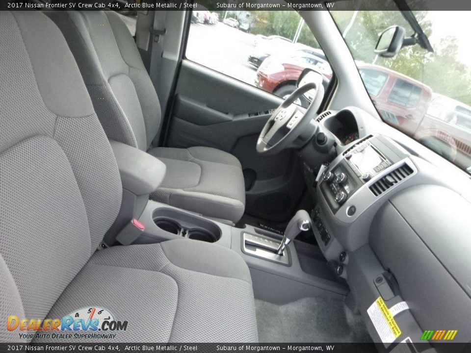 2017 Nissan Frontier SV Crew Cab 4x4 Arctic Blue Metallic / Steel Photo #10