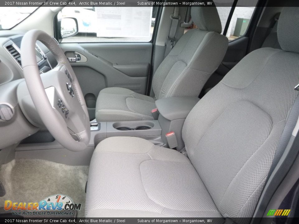 2017 Nissan Frontier SV Crew Cab 4x4 Arctic Blue Metallic / Steel Photo #14