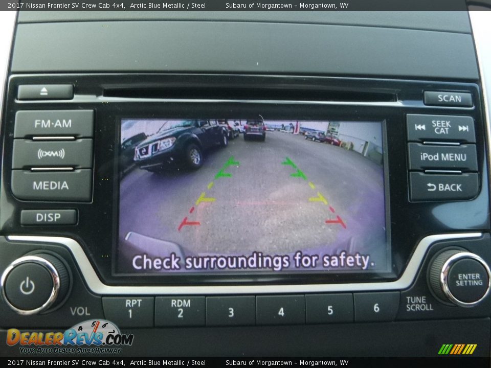 2017 Nissan Frontier SV Crew Cab 4x4 Arctic Blue Metallic / Steel Photo #17