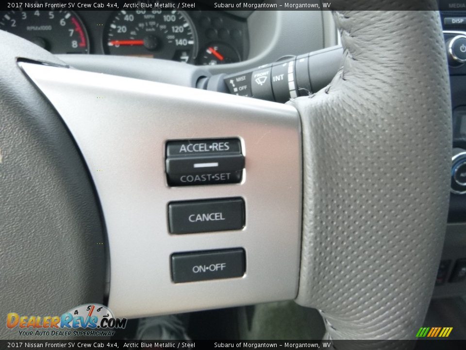 2017 Nissan Frontier SV Crew Cab 4x4 Arctic Blue Metallic / Steel Photo #19