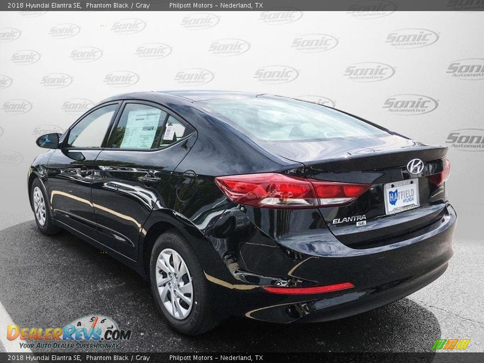 2018 Hyundai Elantra SE Phantom Black / Gray Photo #3