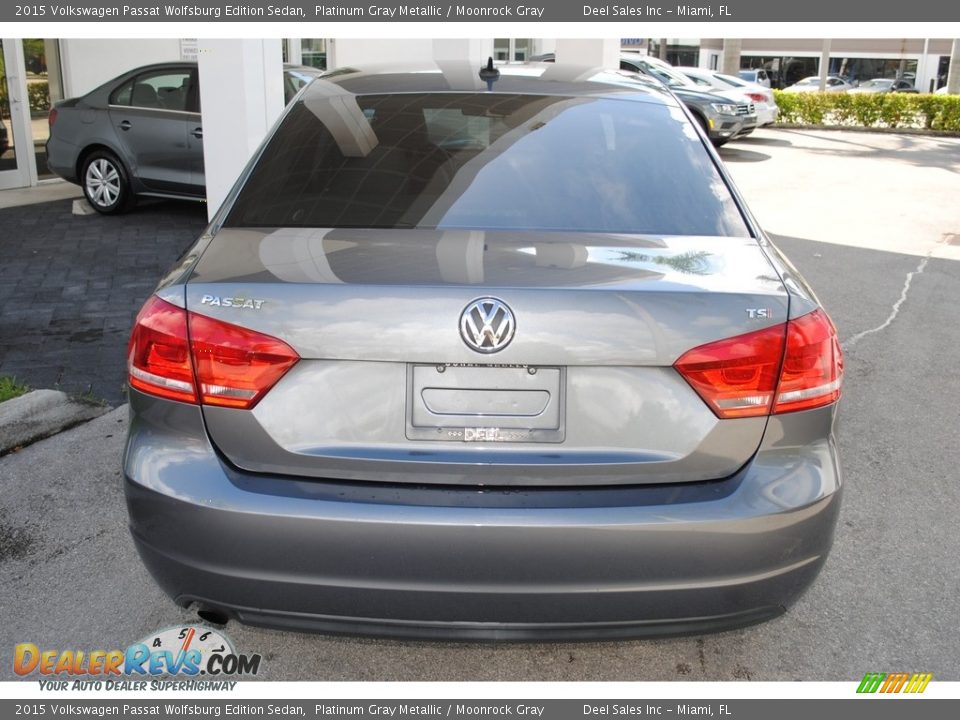 2015 Volkswagen Passat Wolfsburg Edition Sedan Platinum Gray Metallic / Moonrock Gray Photo #8