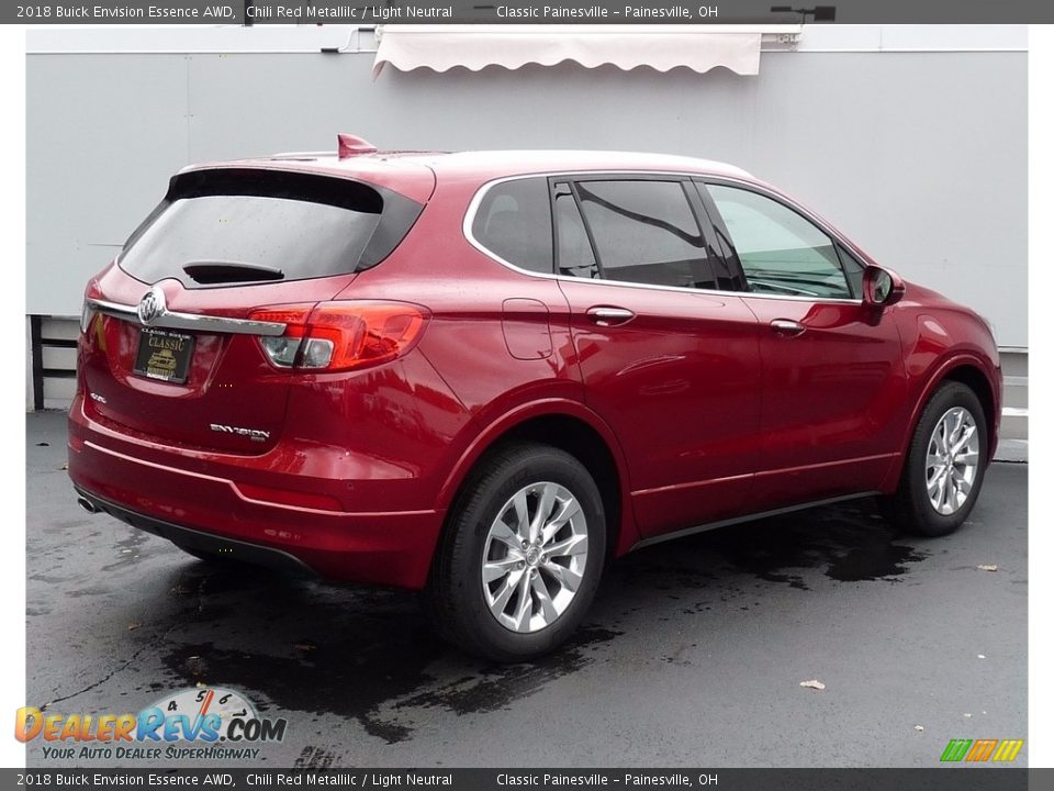 2018 Buick Envision Essence AWD Chili Red Metallilc / Light Neutral Photo #2