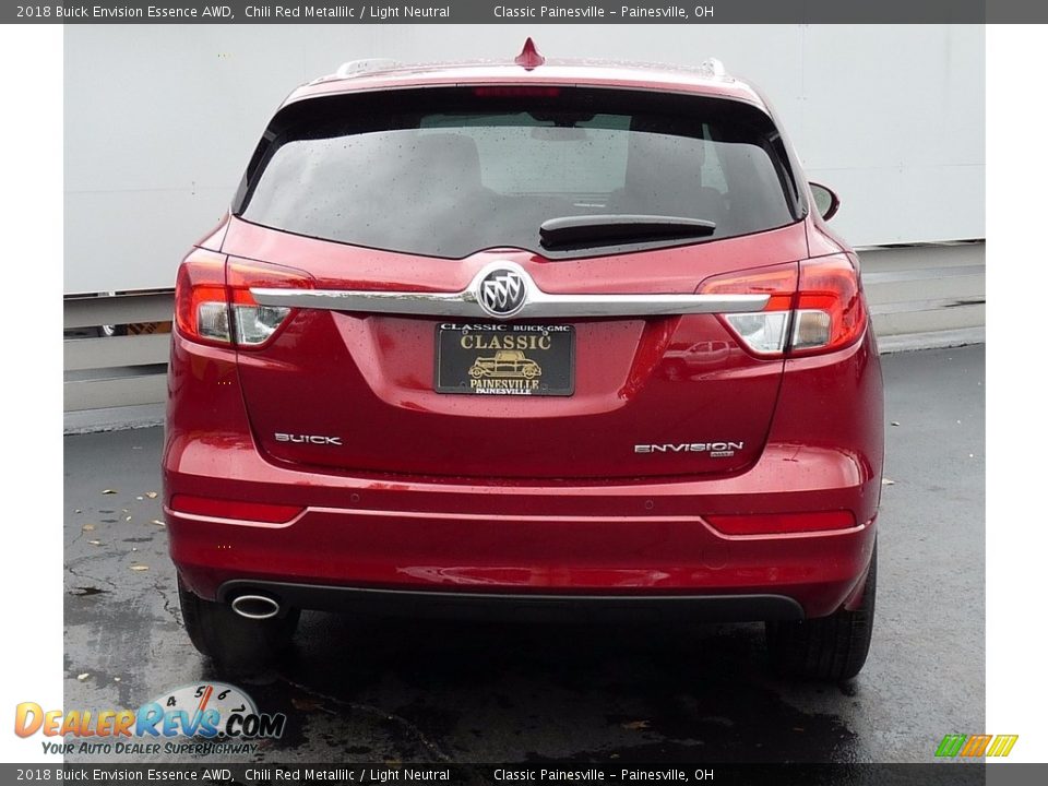 2018 Buick Envision Essence AWD Chili Red Metallilc / Light Neutral Photo #3