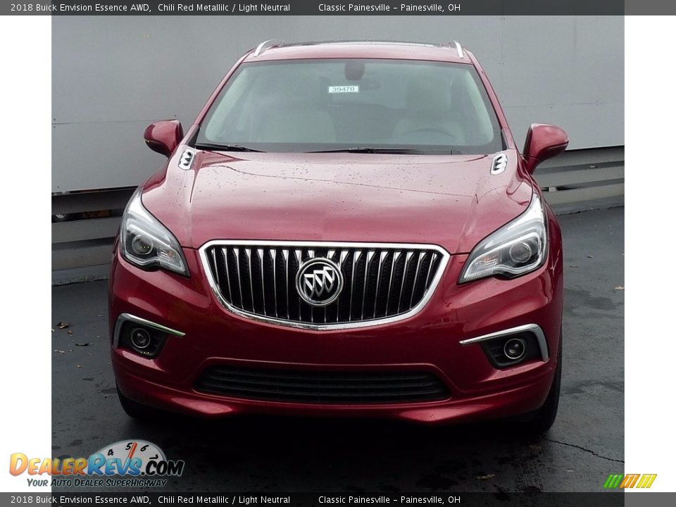2018 Buick Envision Essence AWD Chili Red Metallilc / Light Neutral Photo #4