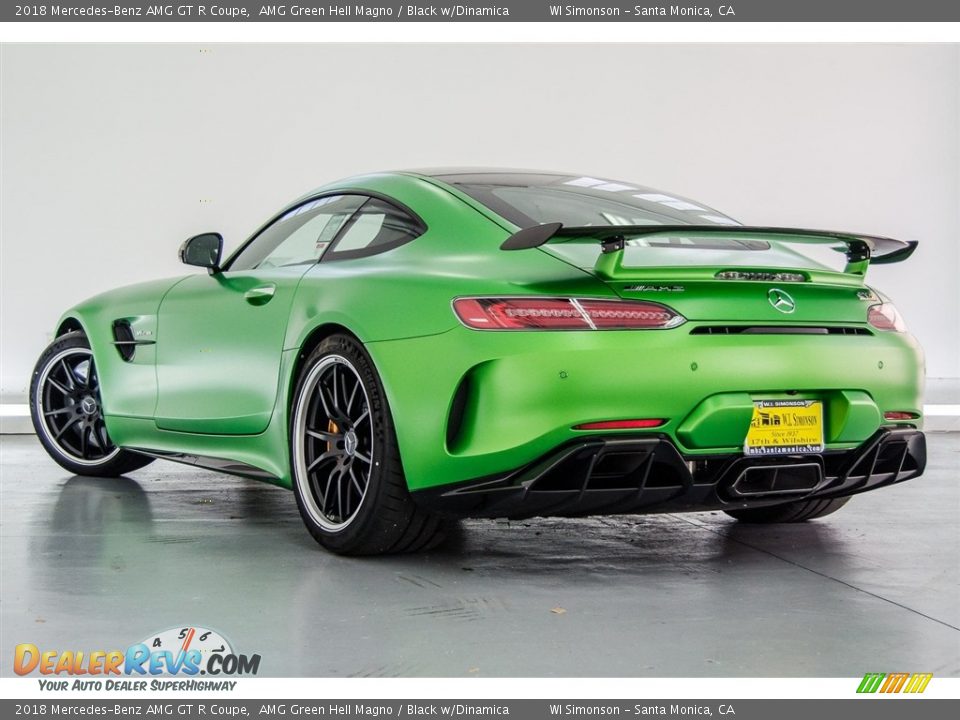 2018 Mercedes-Benz AMG GT R Coupe AMG Green Hell Magno / Black w/Dinamica Photo #10