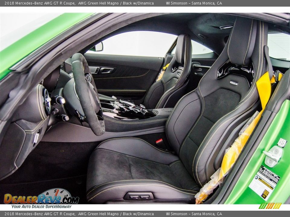 Black w/Dinamica Interior - 2018 Mercedes-Benz AMG GT R Coupe Photo #14