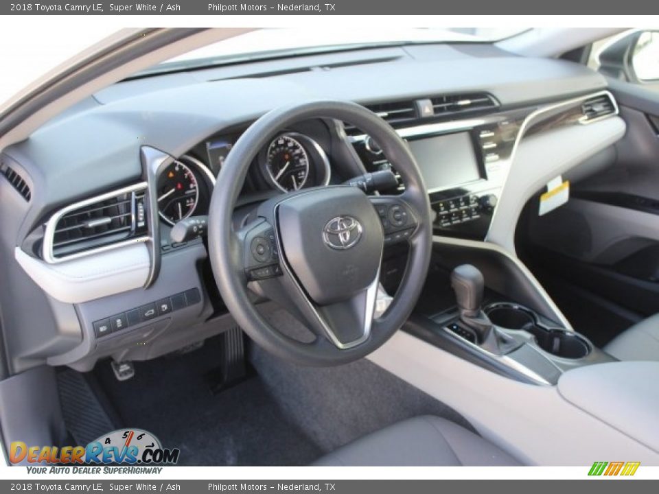 2018 Toyota Camry LE Super White / Ash Photo #10
