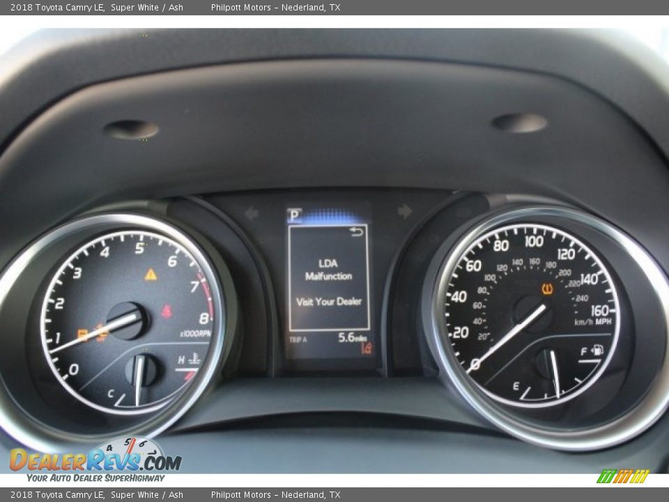 2018 Toyota Camry LE Super White / Ash Photo #16