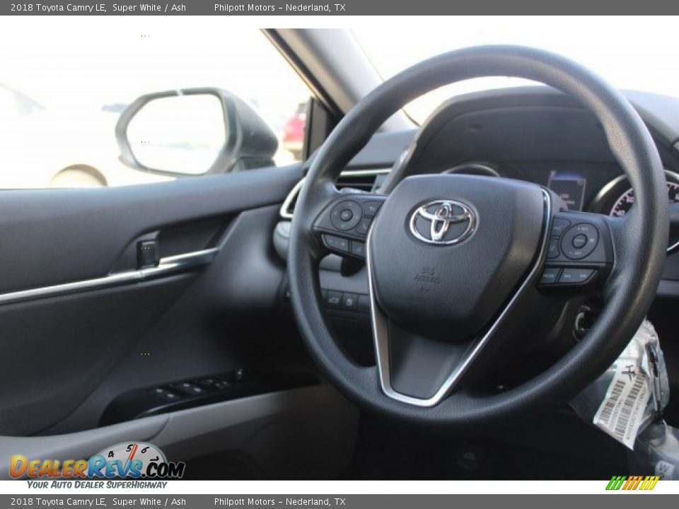 2018 Toyota Camry LE Super White / Ash Photo #20