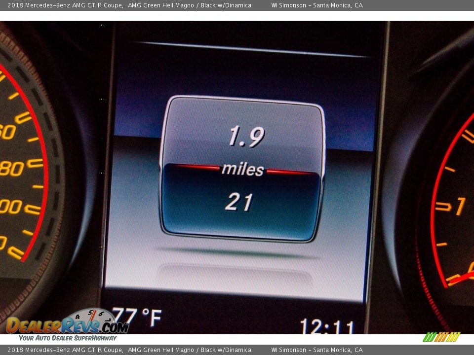 2018 Mercedes-Benz AMG GT R Coupe AMG Green Hell Magno / Black w/Dinamica Photo #35