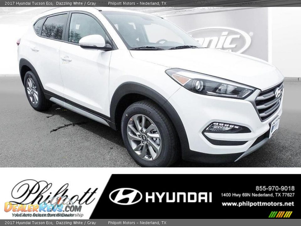 2017 Hyundai Tucson Eco Dazzling White / Gray Photo #1