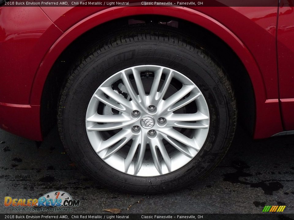 2018 Buick Envision Preferred AWD Chili Red Metallilc / Light Neutral Photo #5