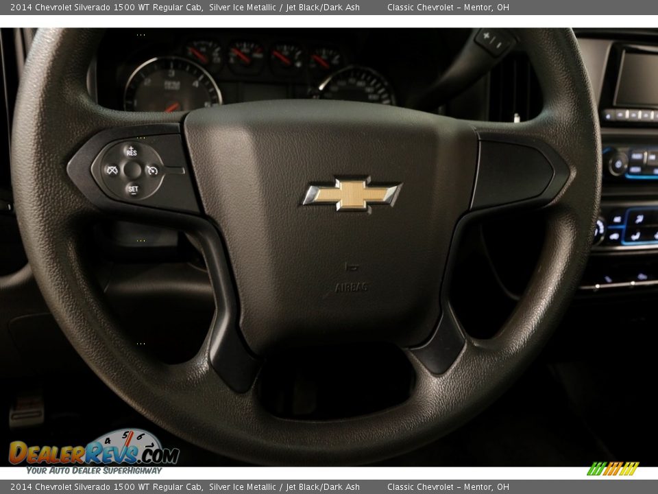 2014 Chevrolet Silverado 1500 WT Regular Cab Silver Ice Metallic / Jet Black/Dark Ash Photo #6