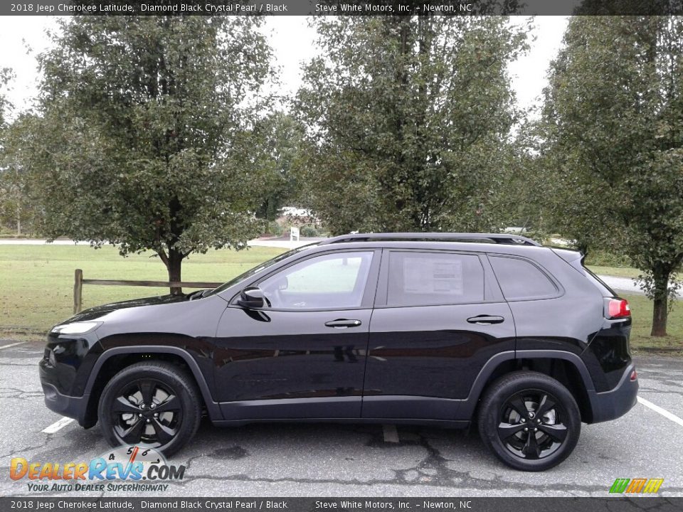 2018 Jeep Cherokee Latitude Diamond Black Crystal Pearl / Black Photo #1