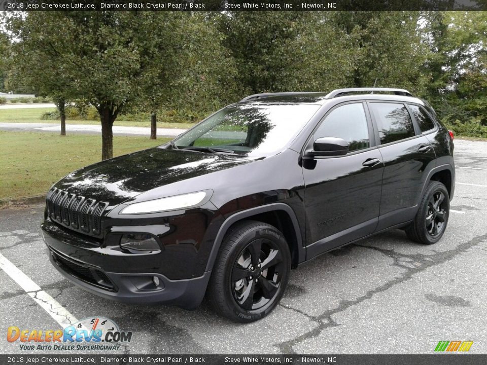 2018 Jeep Cherokee Latitude Diamond Black Crystal Pearl / Black Photo #2