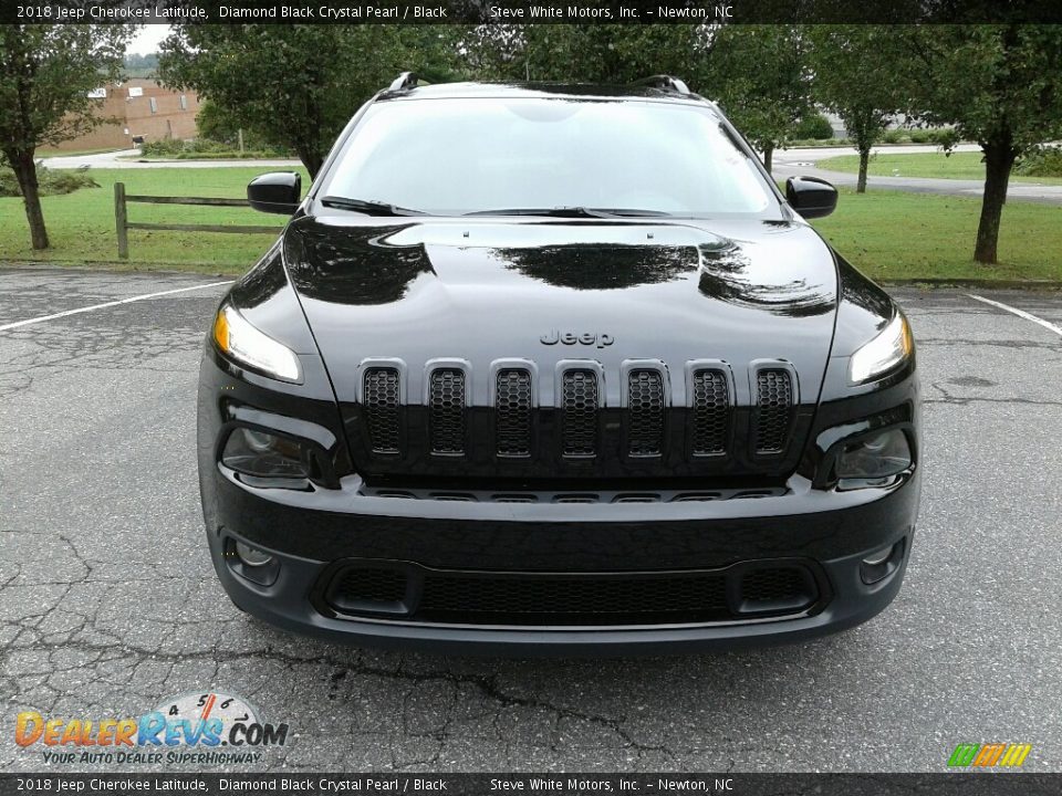 2018 Jeep Cherokee Latitude Diamond Black Crystal Pearl / Black Photo #3