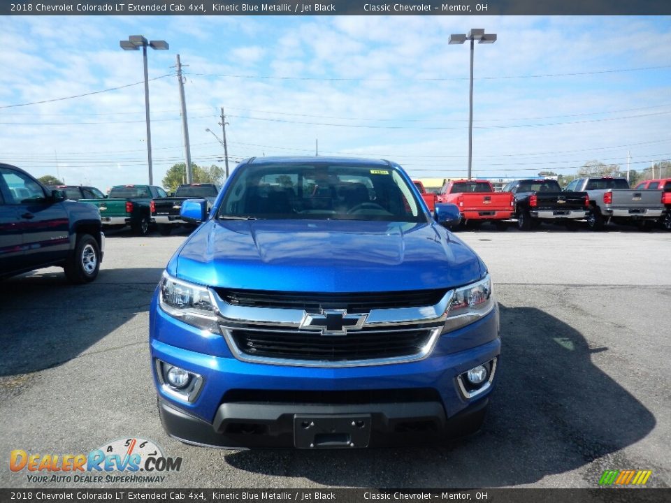 2018 Chevrolet Colorado LT Extended Cab 4x4 Kinetic Blue Metallic / Jet Black Photo #2