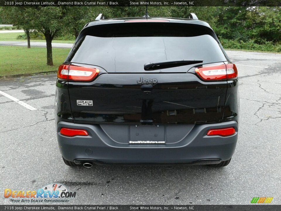 2018 Jeep Cherokee Latitude Diamond Black Crystal Pearl / Black Photo #7