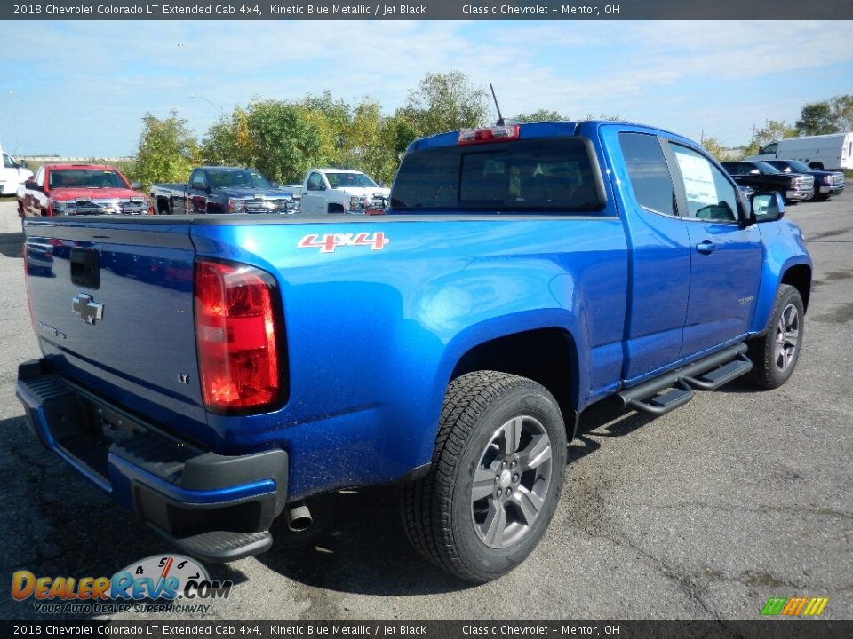 2018 Chevrolet Colorado LT Extended Cab 4x4 Kinetic Blue Metallic / Jet Black Photo #5