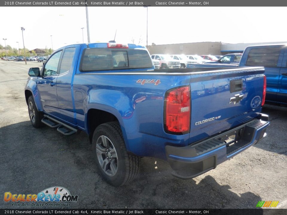 2018 Chevrolet Colorado LT Extended Cab 4x4 Kinetic Blue Metallic / Jet Black Photo #6