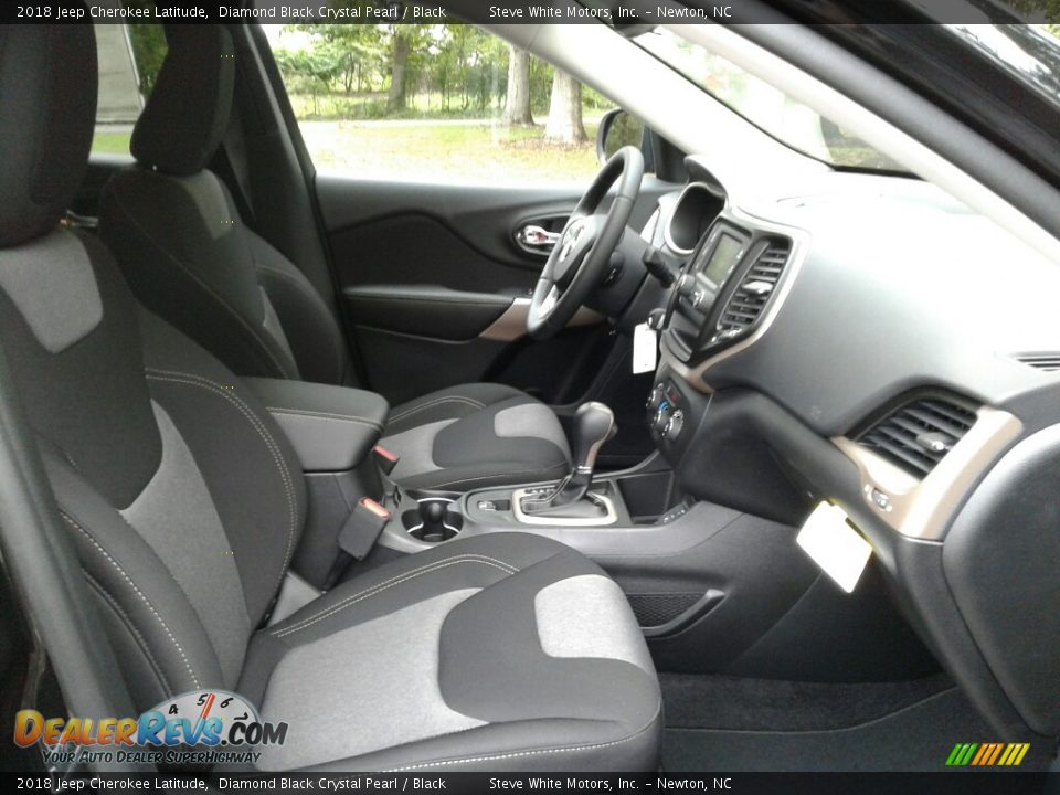 2018 Jeep Cherokee Latitude Diamond Black Crystal Pearl / Black Photo #14