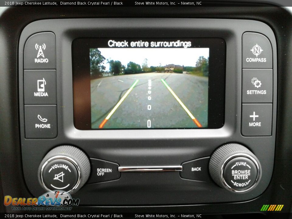 2018 Jeep Cherokee Latitude Diamond Black Crystal Pearl / Black Photo #22