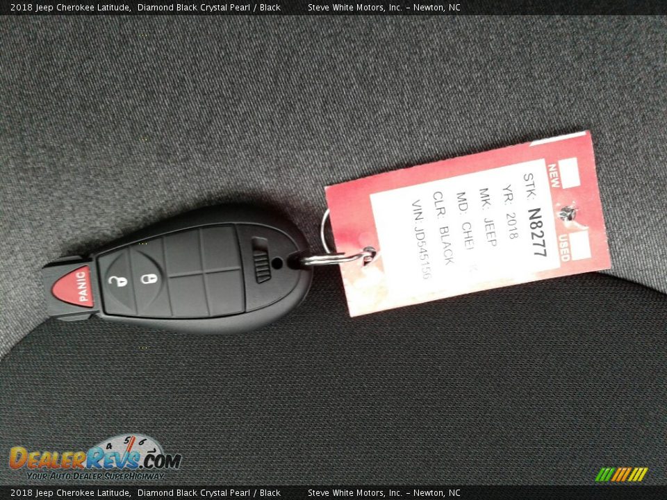 2018 Jeep Cherokee Latitude Diamond Black Crystal Pearl / Black Photo #28