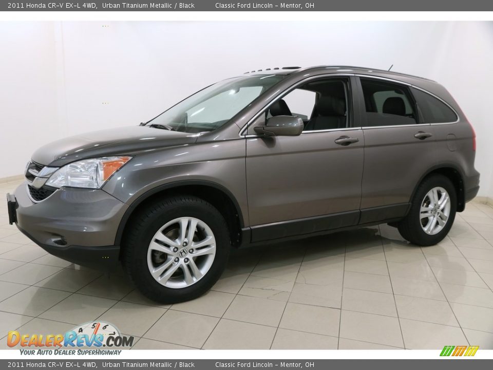 2011 Honda CR-V EX-L 4WD Urban Titanium Metallic / Black Photo #3
