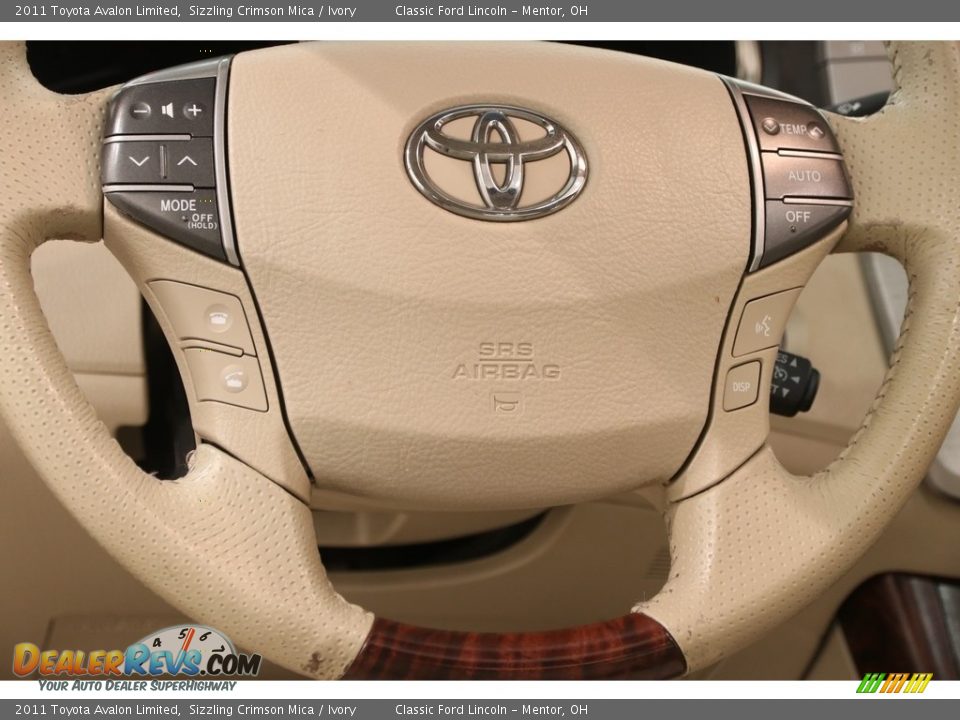 2011 Toyota Avalon Limited Sizzling Crimson Mica / Ivory Photo #7