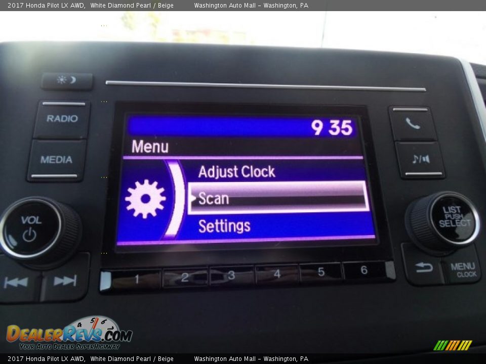 2017 Honda Pilot LX AWD White Diamond Pearl / Beige Photo #20