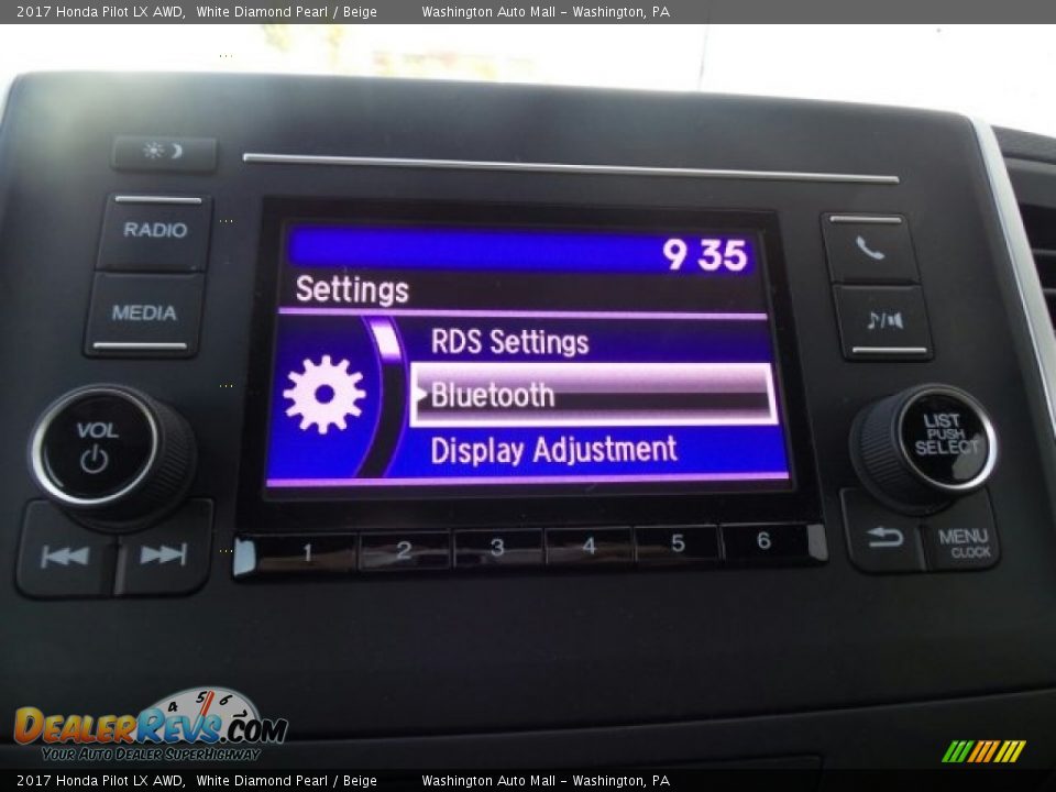 2017 Honda Pilot LX AWD White Diamond Pearl / Beige Photo #21