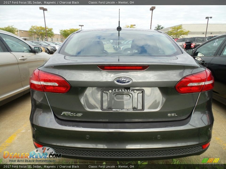 2017 Ford Focus SEL Sedan Magnetic / Charcoal Black Photo #4