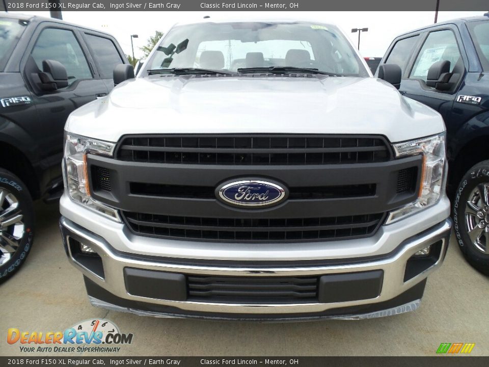 2018 Ford F150 XL Regular Cab Ingot Silver / Earth Gray Photo #2