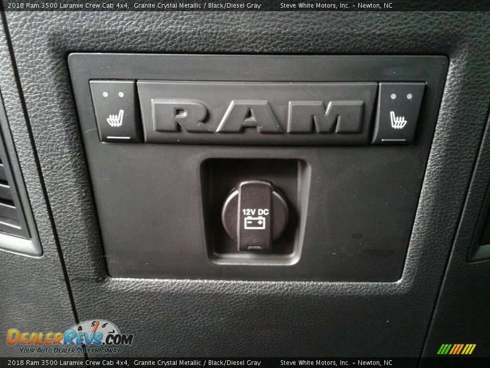 2018 Ram 3500 Laramie Crew Cab 4x4 Granite Crystal Metallic / Black/Diesel Gray Photo #30