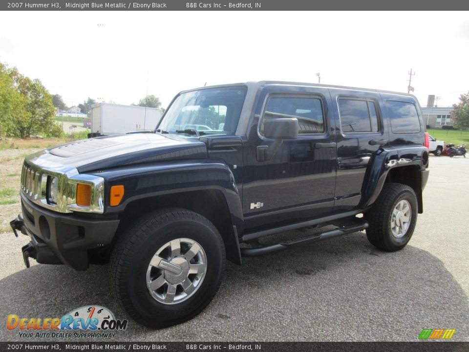 2007 Hummer H3 Midnight Blue Metallic / Ebony Black Photo #1