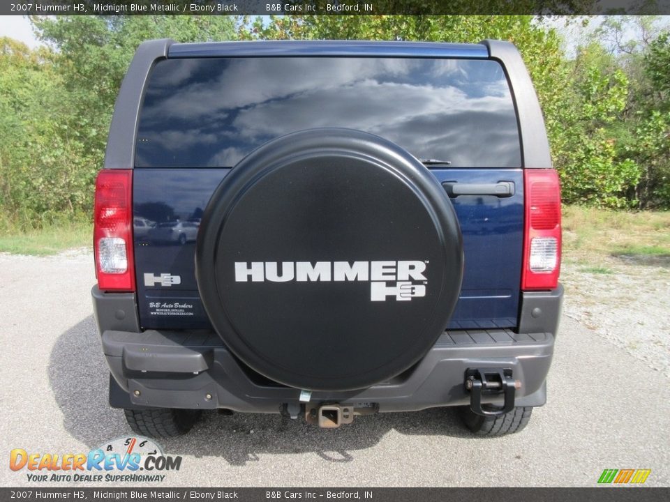 2007 Hummer H3 Midnight Blue Metallic / Ebony Black Photo #6