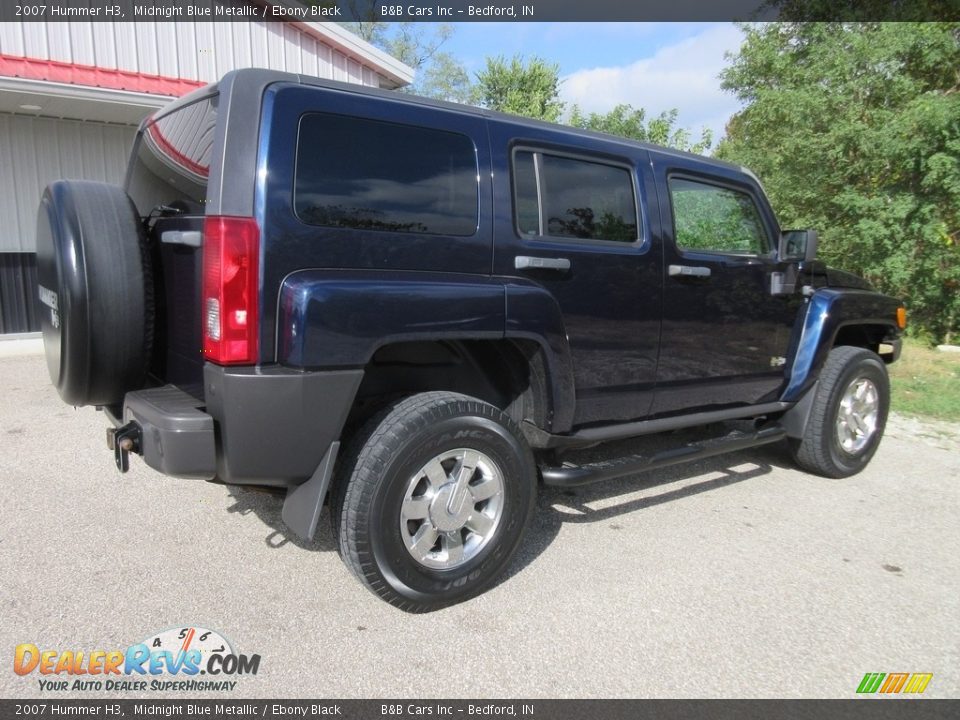 2007 Hummer H3 Midnight Blue Metallic / Ebony Black Photo #7