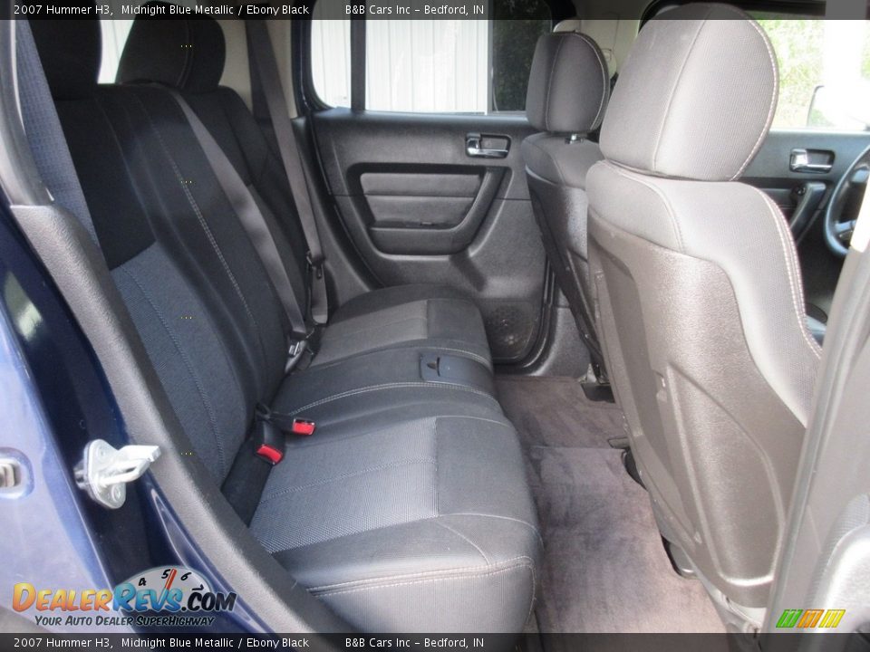 2007 Hummer H3 Midnight Blue Metallic / Ebony Black Photo #16