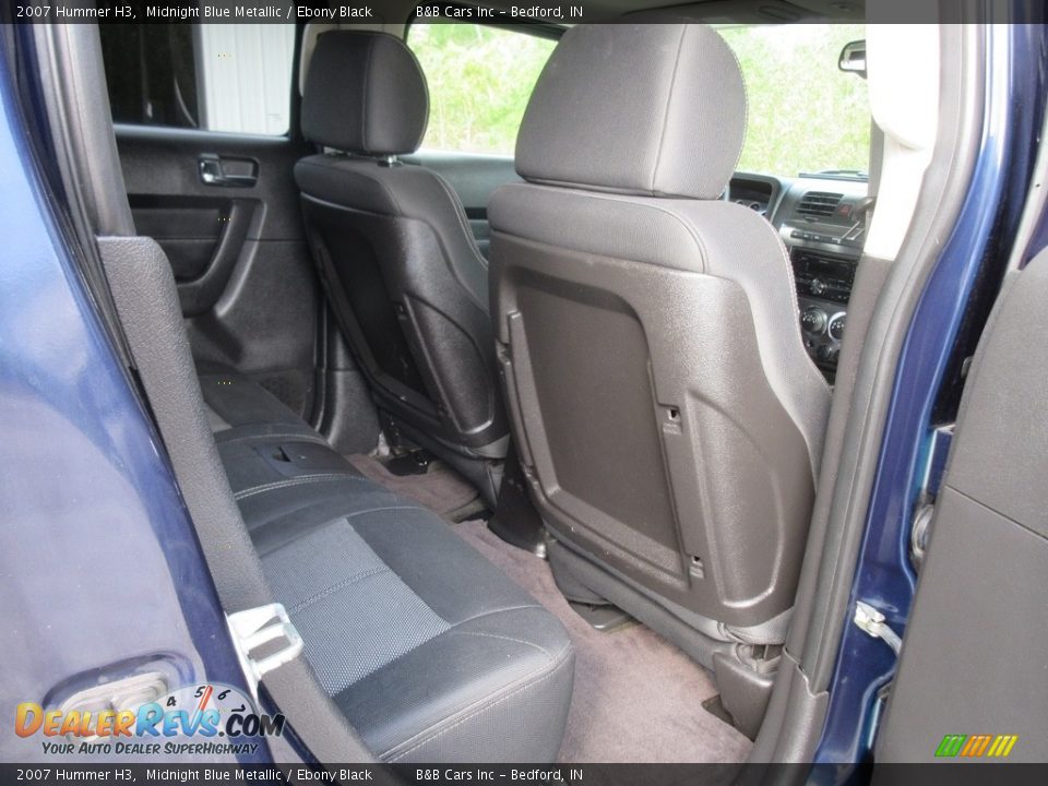 2007 Hummer H3 Midnight Blue Metallic / Ebony Black Photo #17