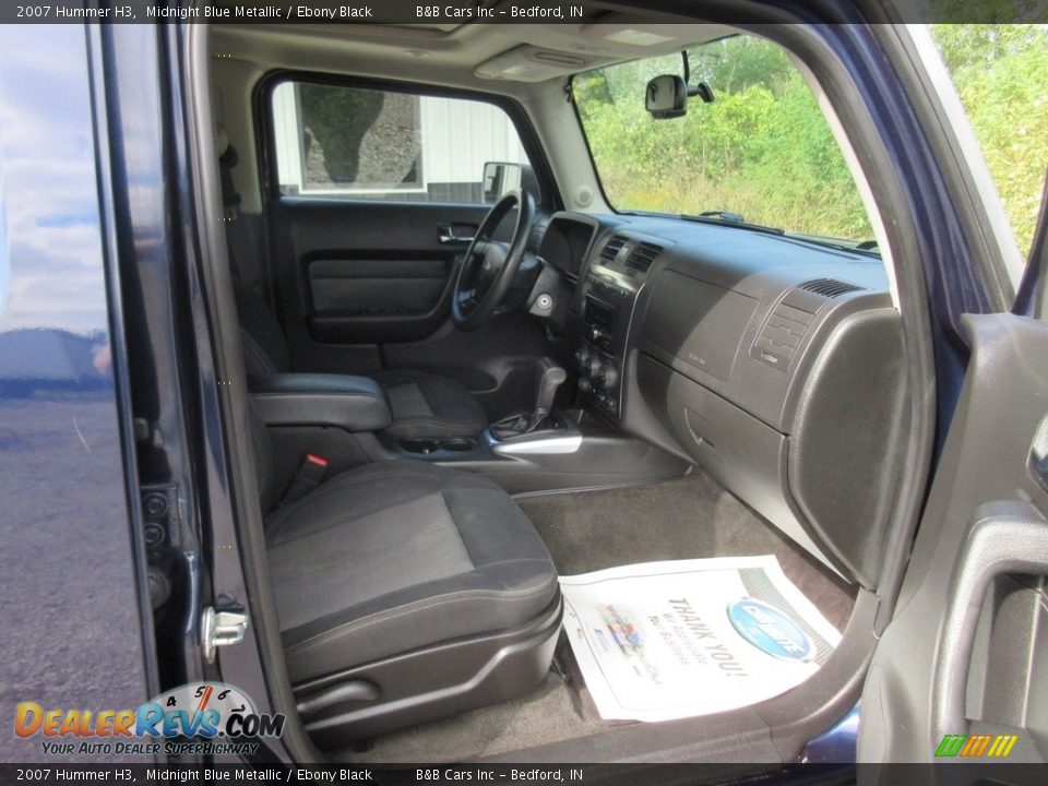 2007 Hummer H3 Midnight Blue Metallic / Ebony Black Photo #22