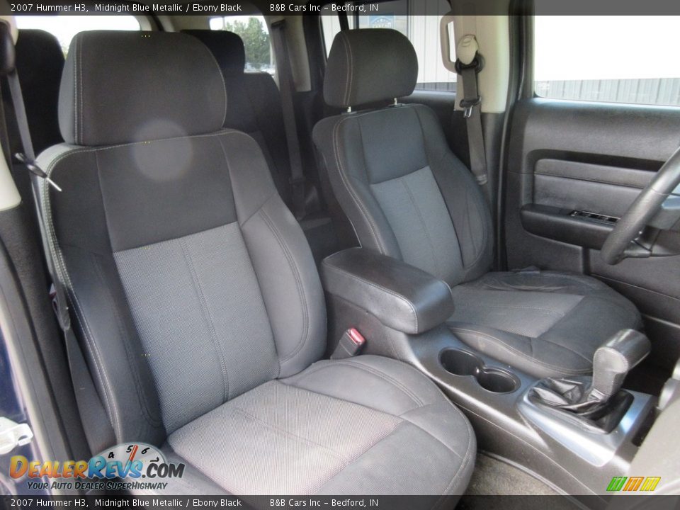 2007 Hummer H3 Midnight Blue Metallic / Ebony Black Photo #23