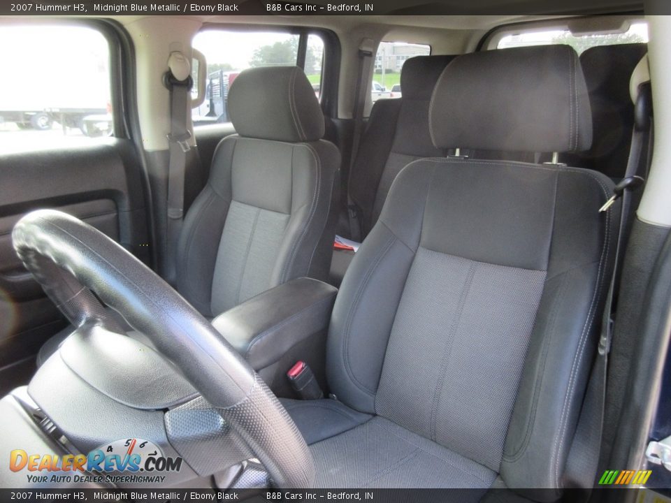2007 Hummer H3 Midnight Blue Metallic / Ebony Black Photo #28