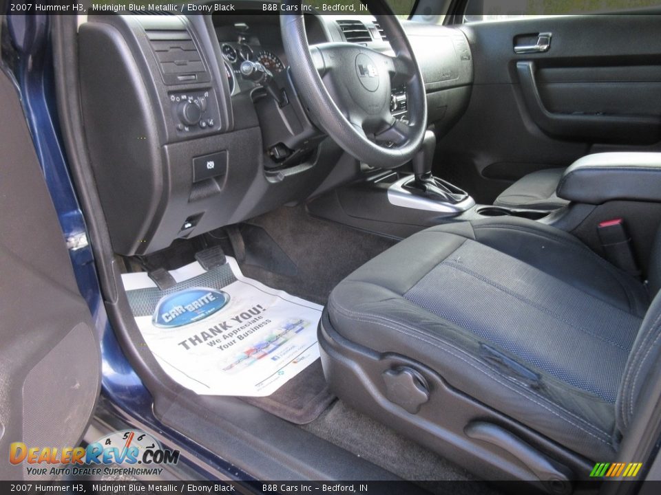 2007 Hummer H3 Midnight Blue Metallic / Ebony Black Photo #30